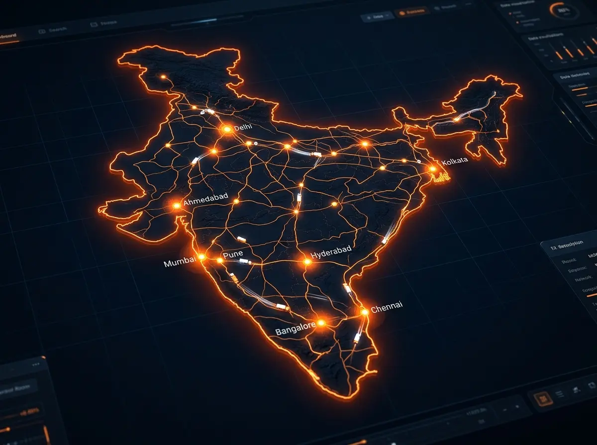 FleetBlaze India Live Fleet Map